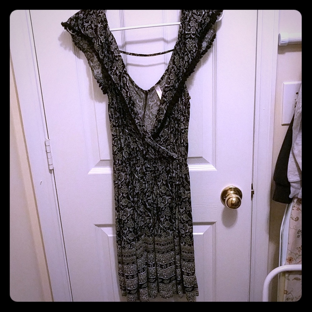 Black off shoulder dress